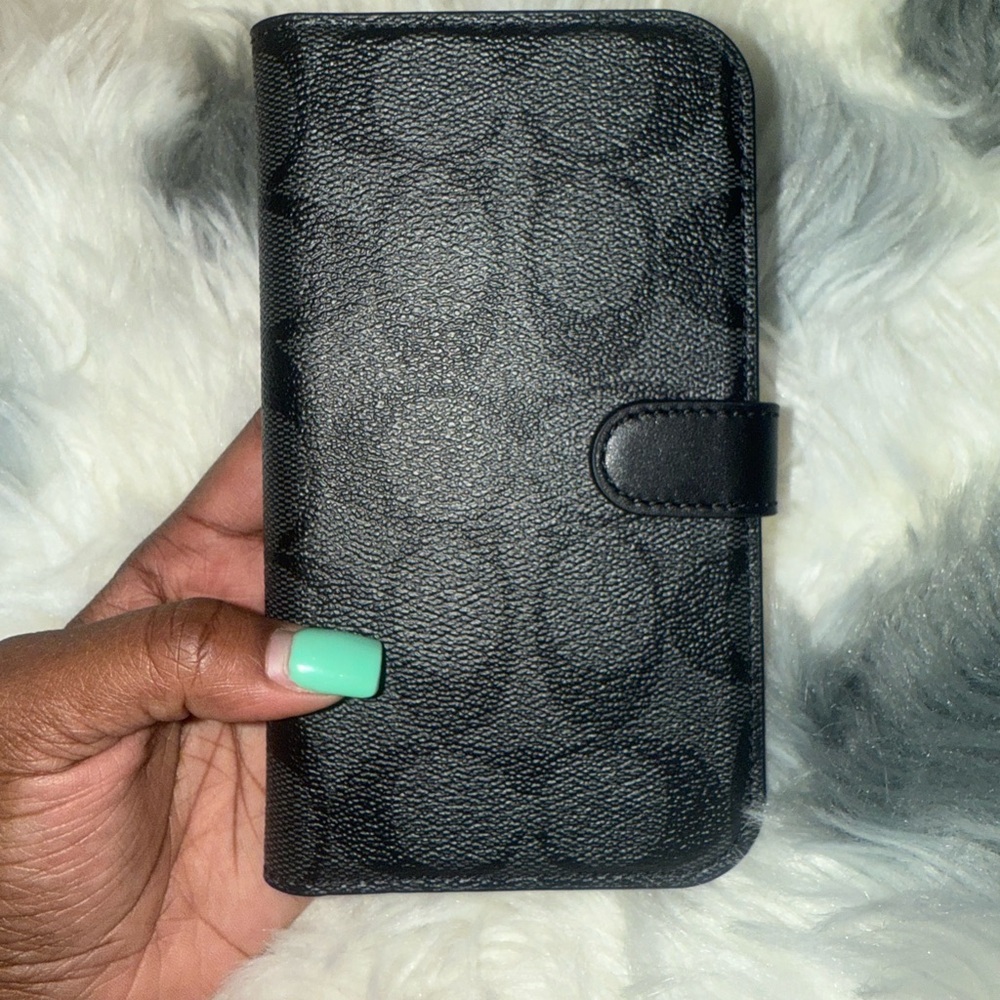 Coach Black Wallet Case